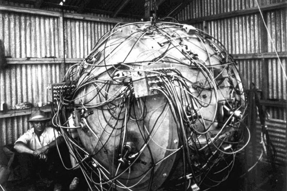 The first nuclear weapon: 'The Gadget'